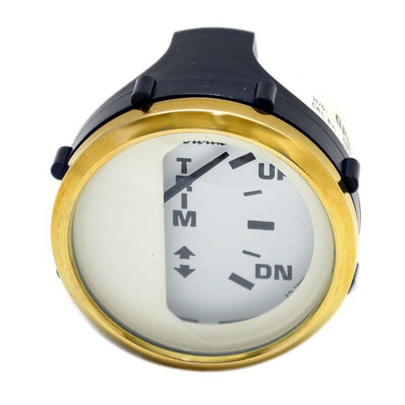 Faria Boat Trim Gauge GP9998A | BRP OMC Euro Gold 2 Inch