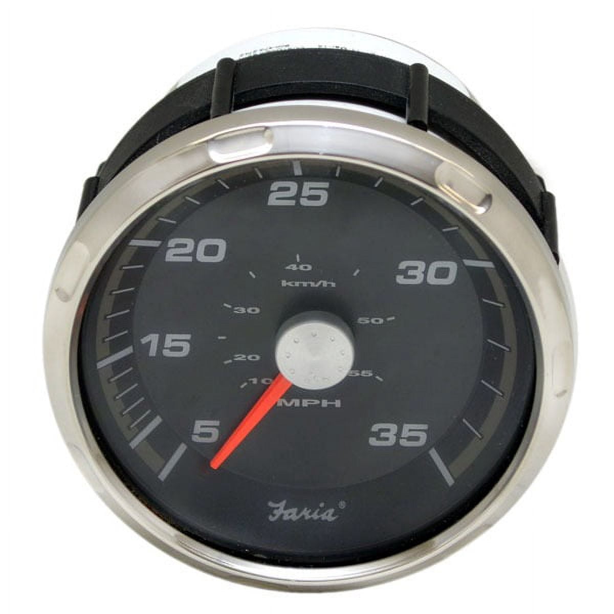 Pontoon Speedometer Kit Faria Boat Trolling Speedometer Gauge SEK636A | Pontoon Silver Black 3 ...