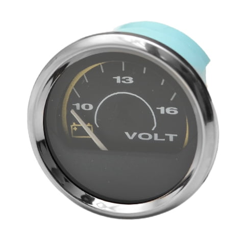 Faria Boat Volt Gauge VP9183 | Custom Black / Silver Colored