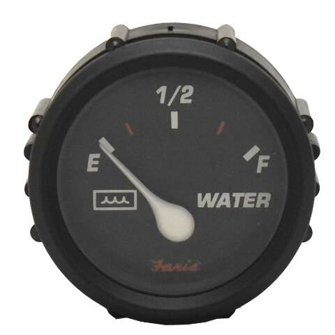 Faria Boat Water Level Gauge GP7284A | 2 Inch Professional Red