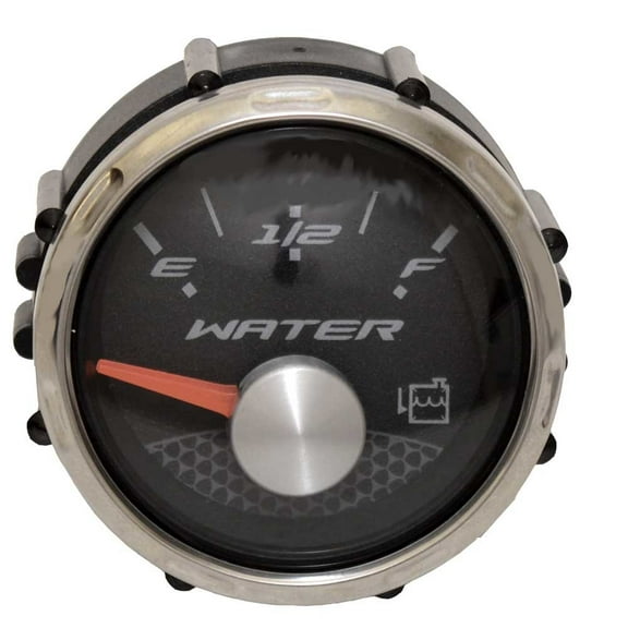 Faria Boat Water Level Gauge GP7847A | Ballast 2 Inch Silver Black