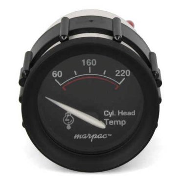 Teleflex Marine Premier Pro Black 2" Water Temperature Gauge 58862 – US Made