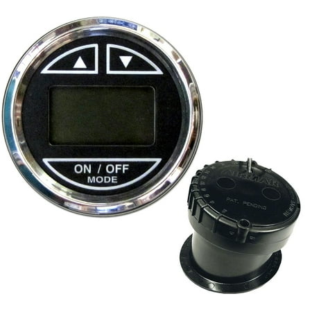 Faria 2" Depth Sounder w/In-Hull Transducer - Black - Stainless Steel Bezel