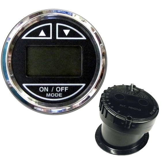 Faria 2" Depth Sounder w/In-Hull Transducer - Black - Stainless Steel Bezel