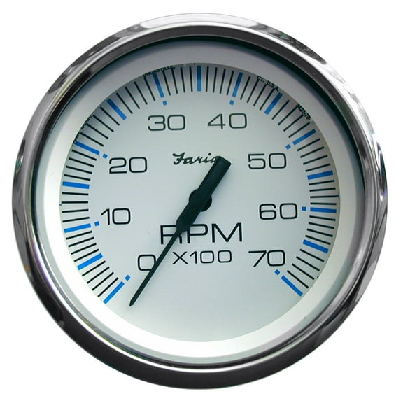 Faria 33817 Tachometer - 7000 RPM, Chesapeake White
