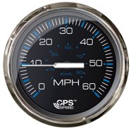 Faria 33750 Chesapeake Tachometer 7000 RPM Gauge - Black SS, 4 ...