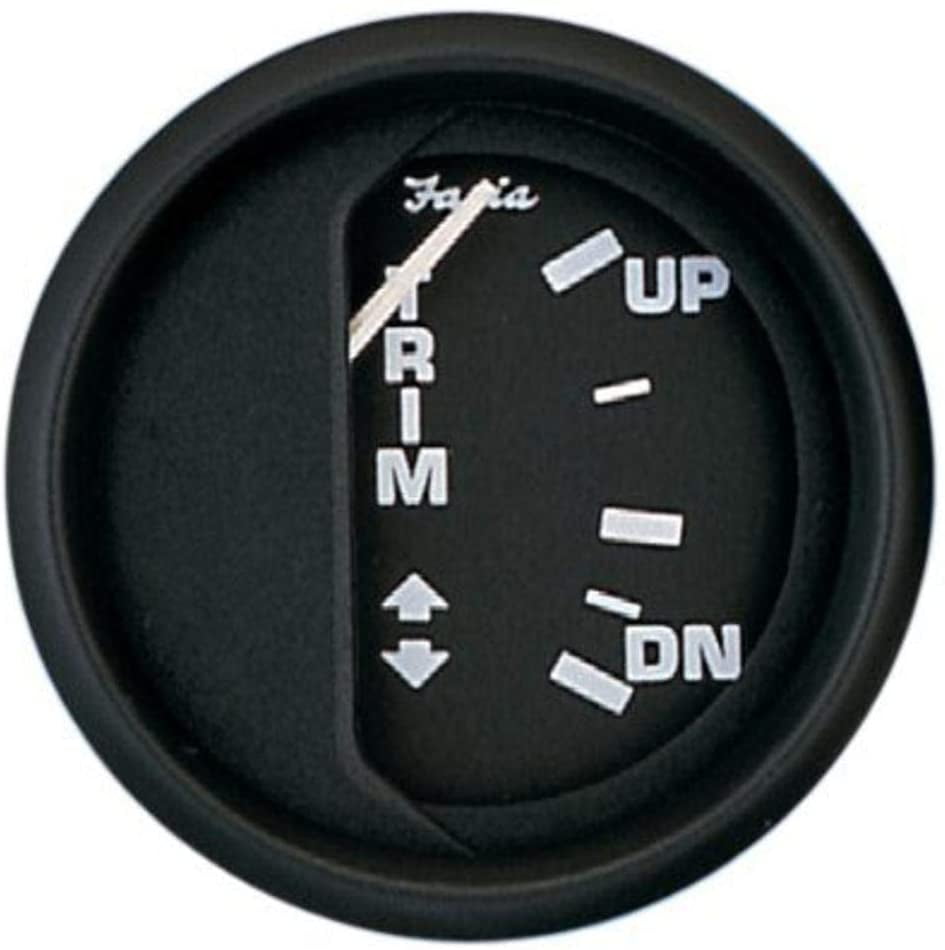 Faria Euro Black 2" Trim Gauge f/Mercury/Mariner/Mercruiser/Volvo DP