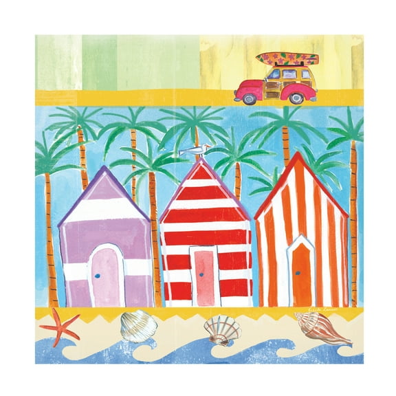 Farida Zaman 'Beach Living I' Canvas Art