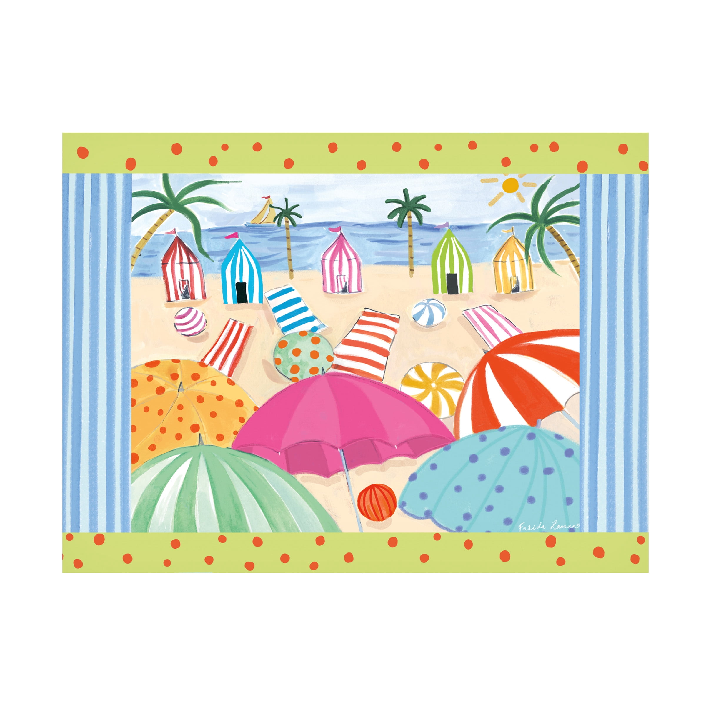 Farida Zaman 'Beach Living III' Canvas Art