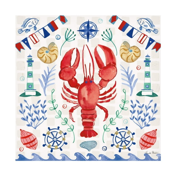 Farida Zaman 'Maritime Delight IV' Canvas Art