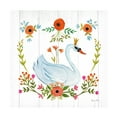 thumbnail image 1 of Farida Zaman 'Swan Love I' Canvas Art, 1 of 3