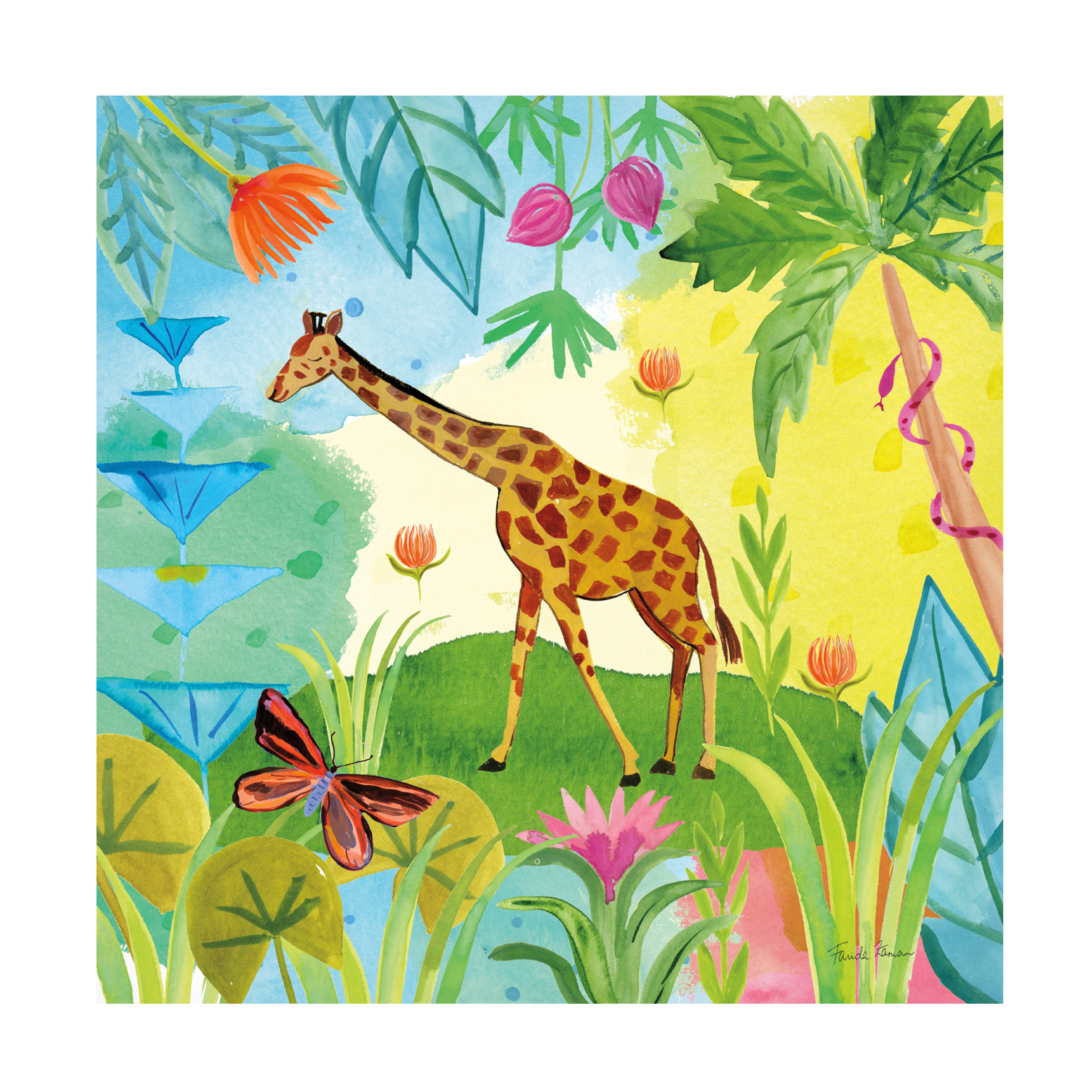 Farida Zaman 'The Big Jungle IV' Canvas Art