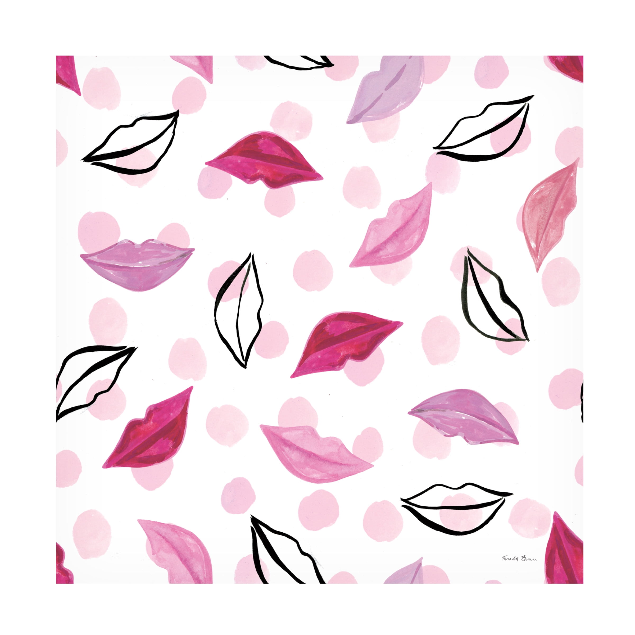 Farida Zaman 'Think Pink Pattern III' Canvas Art