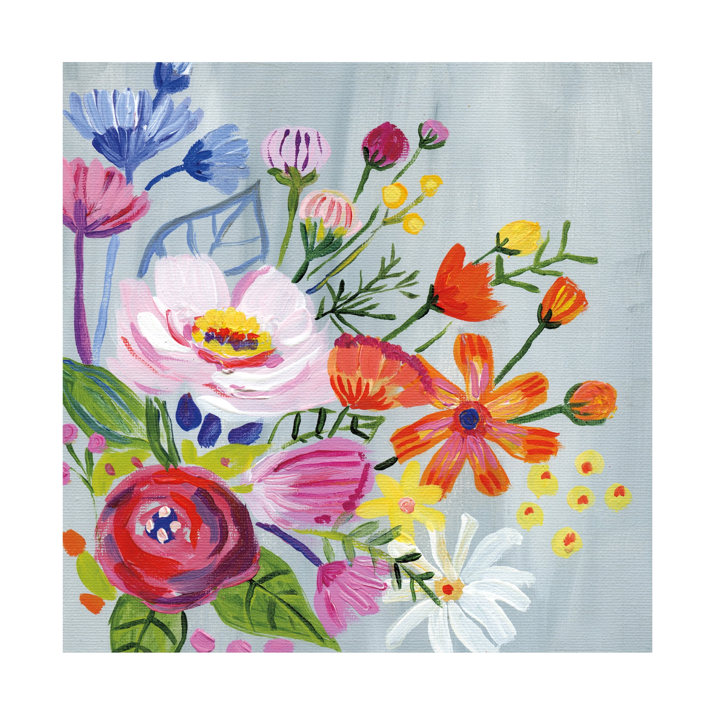 Farida Zaman 'Vintage Floral II' Canvas Art