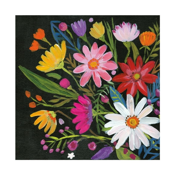 Farida Zaman 'Vintage Floral III' Canvas Art