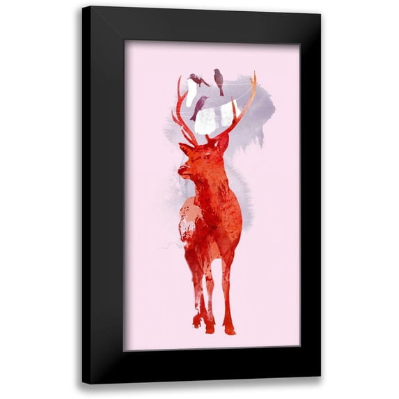 Farkas, Robert 10x14 Black Modern Framed Museum Art Print Titled - Useless Deer