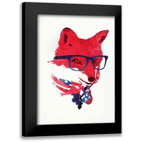 Farkas, Robert 11x14 Black Modern Framed Museum Art Print Titled - American Fox