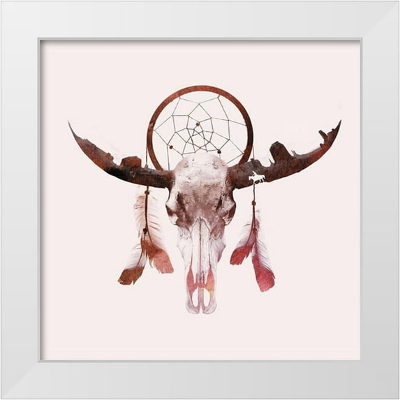 Farkas, Robert 12x12 White Modern Wood Framed Museum Art Print Titled - Deadly Desert
