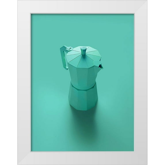 Farkas, Robert 12x14 White Modern Wood Framed Museum Art Print Titled - Green Dreams