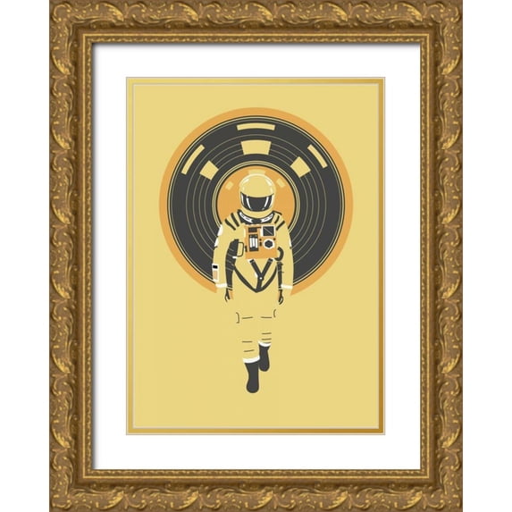 Farkas, Robert 14x18 Gold Ornate Wood Framed with Double Matting Museum Art Print Titled - DJ Hal