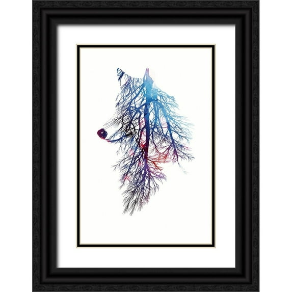 Farkas, Robert 17x24 Black Ornate Wood Framed with Double Matting Museum Art Print Titled - My Roots