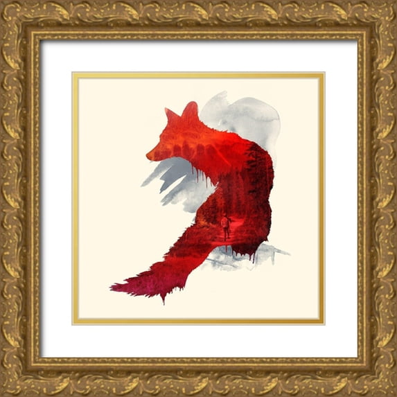 Farkas, Robert 26x26 Gold Ornate Wood Framed with Double Matting Museum Art Print Titled - Bad Memories