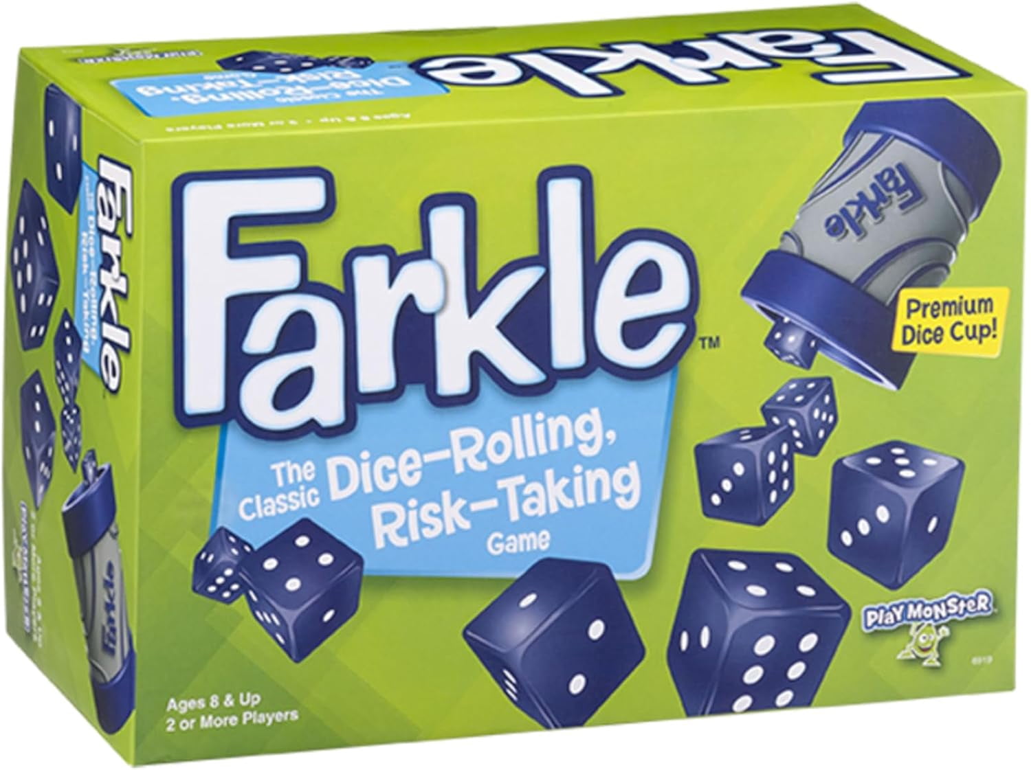 Farkle Dice Game — Exclusive Premium Dice Cup — Family Game Night — Easy to Shake and Slam — for Ages 8+