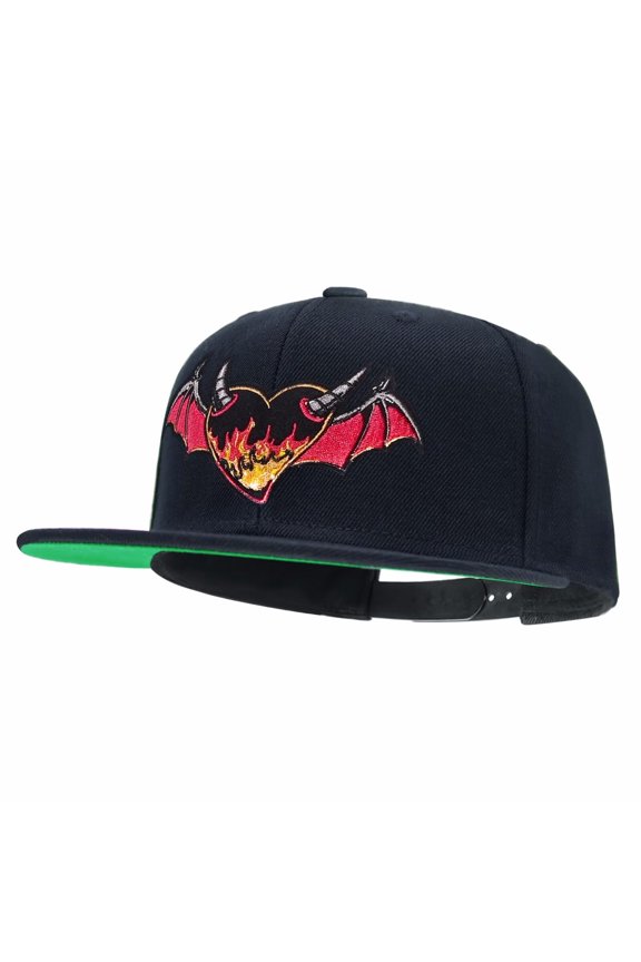 Farm Animal Bat Snapback Hats for Men Women Adjustable Dad Wool Baseball Caps