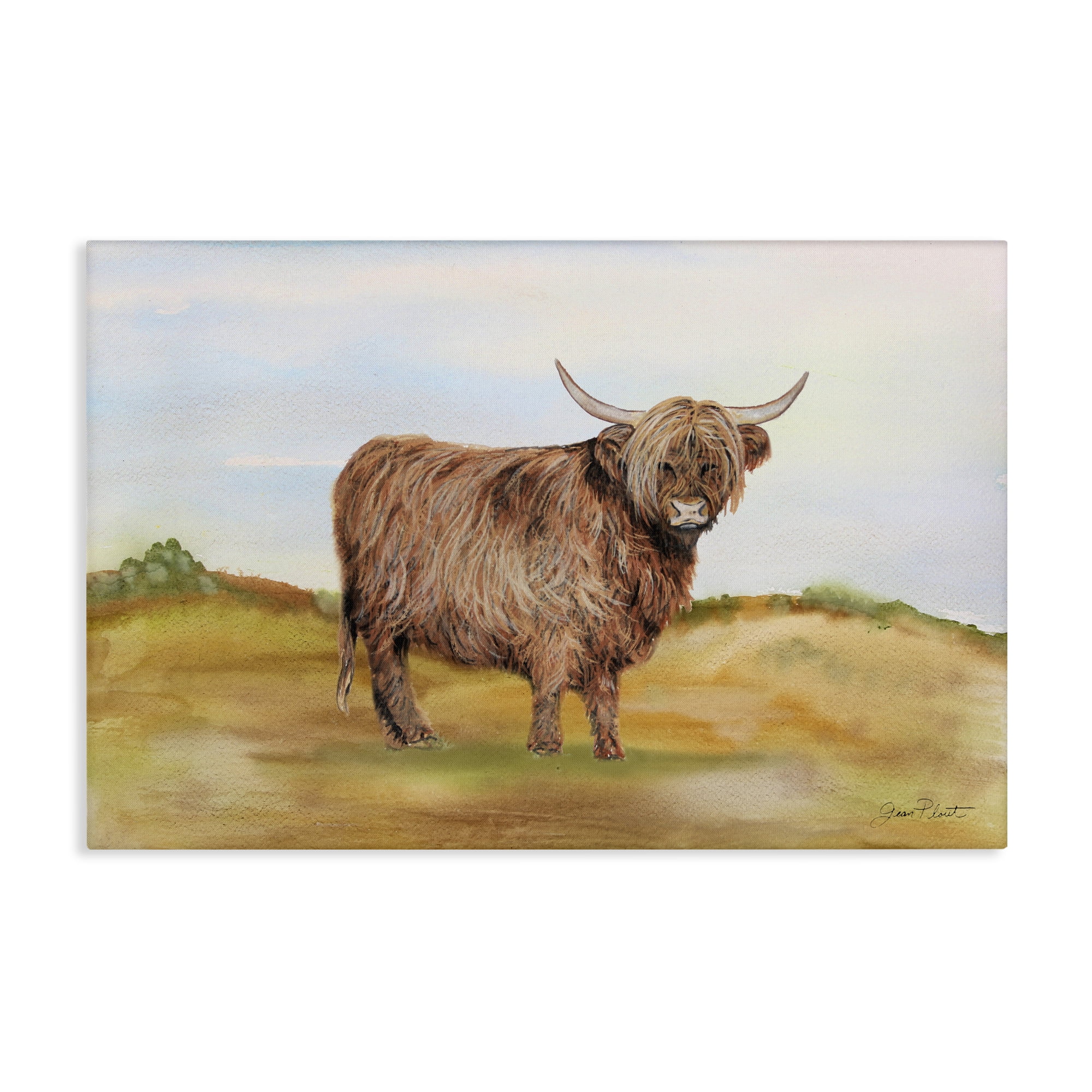 Farm Animal In Pasture Canvas Wall Art, design by Jean Plout