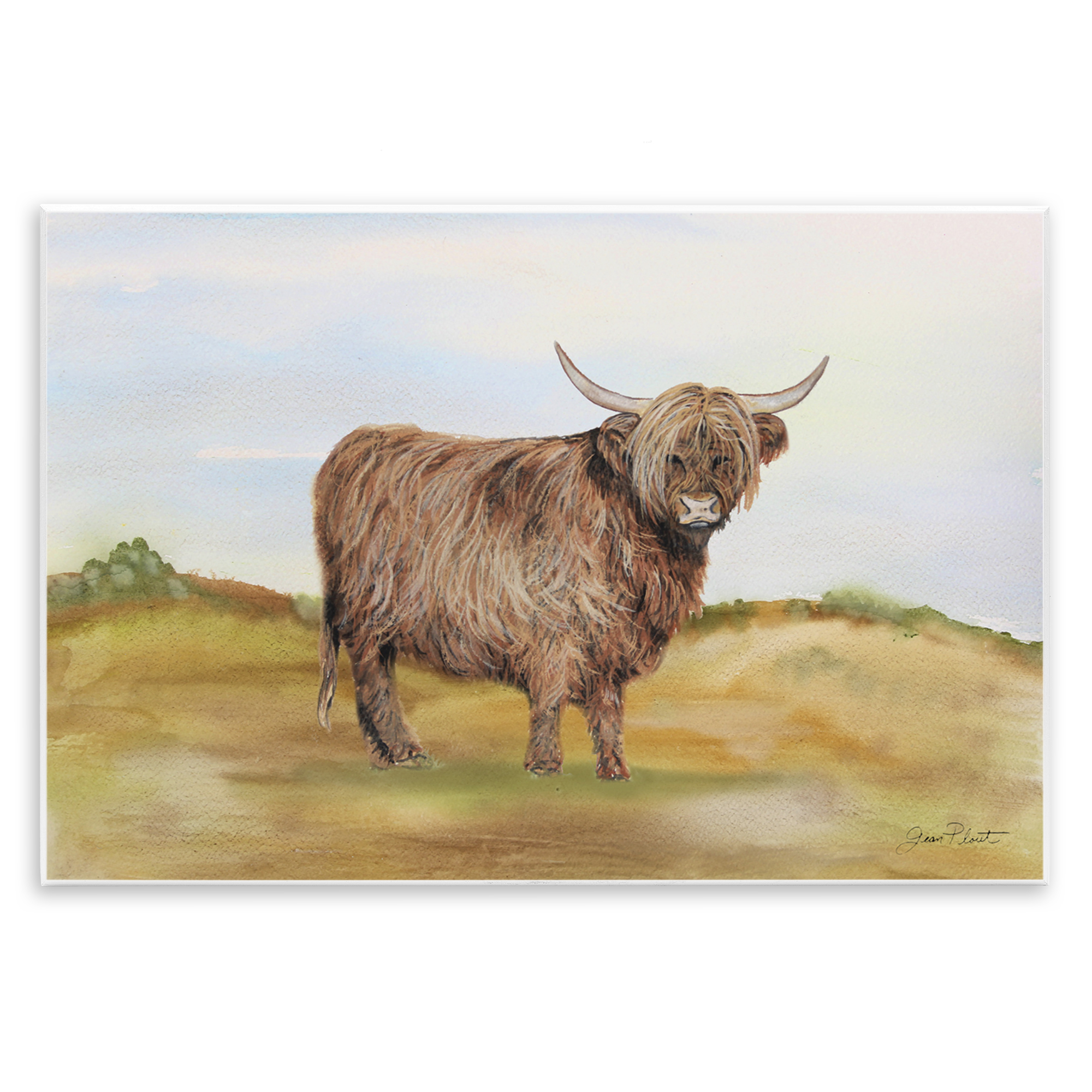 Farm Animal In Pasture Wall Plaque Art, design by Jean Plout