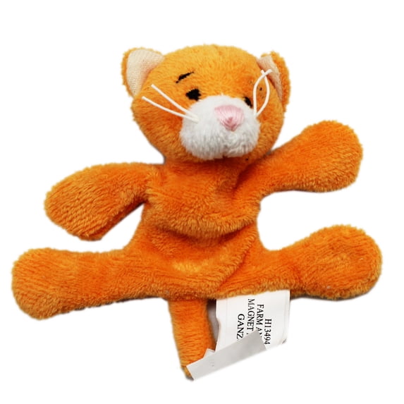 Farm Animal Magnet Mates: Orange Cat - By Ganz