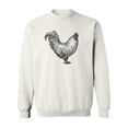 thumbnail image 1 of Farm Animal, Rooster Sweatshirt Men -Image by Shutterstock, Male Small, 1 of 4