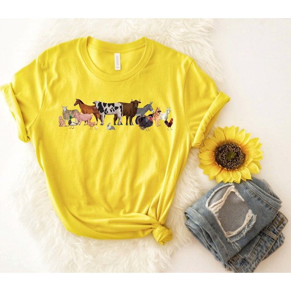 Farm Animal Shirt,Animal Lover Shirt,Farm Shirt,Animal Shirt,Farmer Shirt,Farm Animal Shirt For Women,Farm Animal Tshirt All Size S-5XL