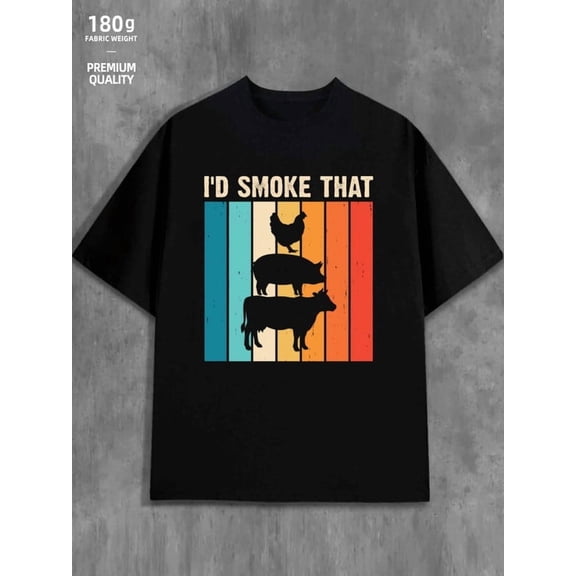 Farm Animal Tee men funny humor 180G 100% Cotton black vintage y2k Basic Unisex Shirt Short Sleeve tshirts Retro Unisex Shirt Cotton tshirts Vintage Unisex Shirt Printed tshirts