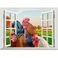 thumbnail image 1 of Farm Animal Wall Stickers Animal Rooster Wall Decals Peel and Stick DIY Decor Art Mural Animals Decals for Door Wall Decoration, 1 of 9