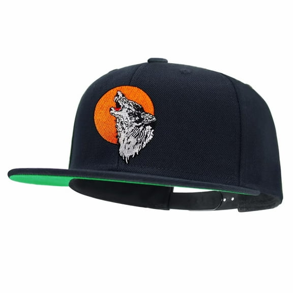 Farm Animal Wolf Snapback Hats for Men Women Adjustable Dad Wool Baseball Caps