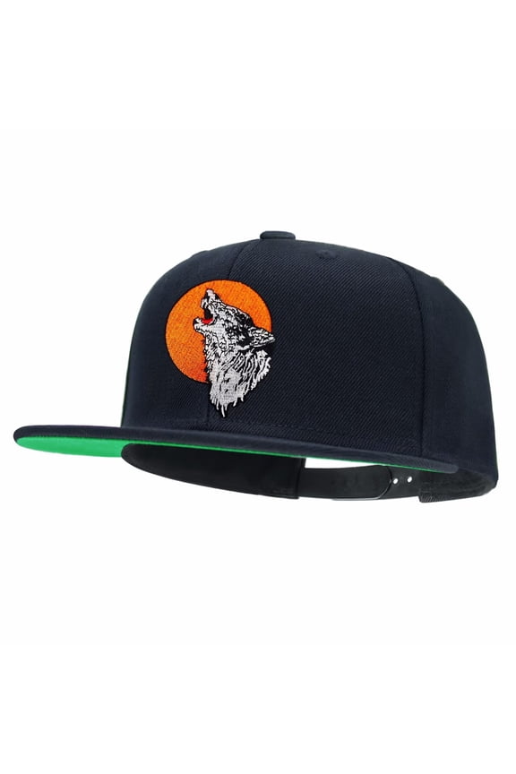 Farm Animal Wolf Snapback Hats for Men Women Adjustable Dad Wool Baseball Caps