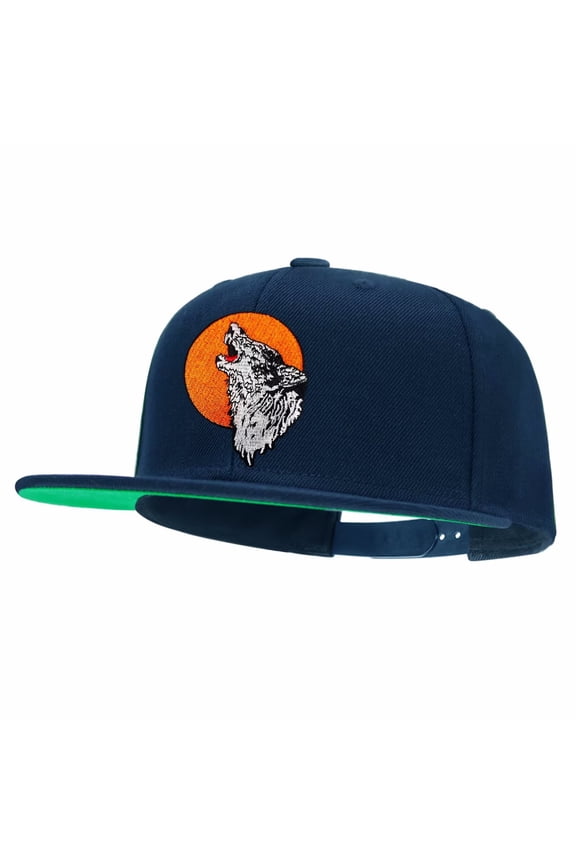 Farm Animal Wolf Snapback Hats for Men Women Adjustable Dad Wool Baseball Caps