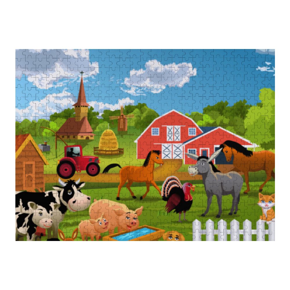 Farm Animals 1000 Piece Jigsaw Puzzle For Adults Every Piece Is Unique 