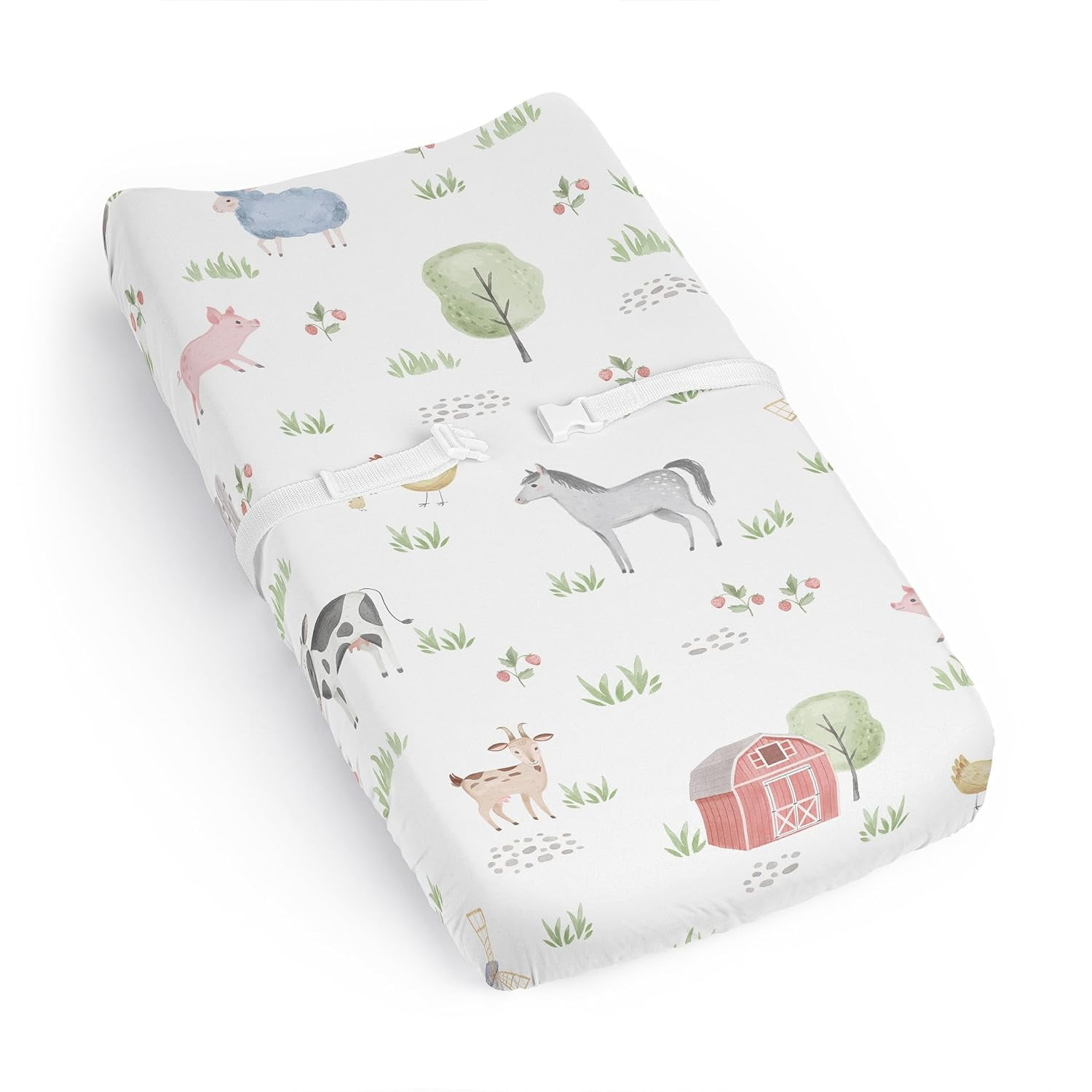 Farm Animals Boy Girl Gender Neutral Unisex Baby Changing Pad Cover