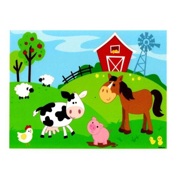 Farm Animals Edible Icing Image (8 inch Round)