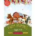 thumbnail image 1 of Farm Animals Kids Coloring Book Ages 4 to 8: 50 + Adorable Farm Animals (Cows, Rabbit, Duck, Pig, Goat, Chicken, Horse A, (Paperback), 1 of 1