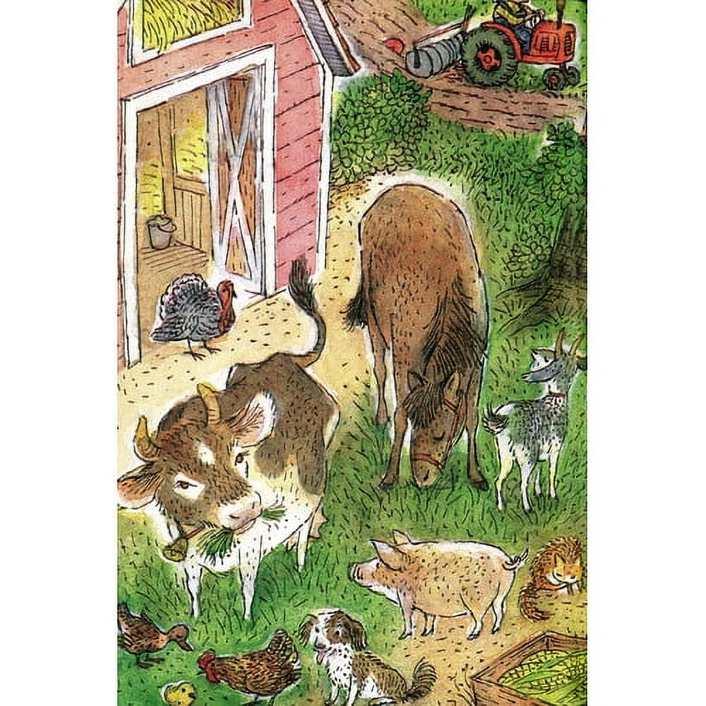 "Farm Animals" Painting Print on Wrapped Canvas