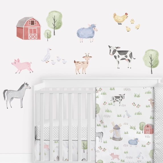 Farm Animals Wall Decal (Set of 4) by Sweet Jojo Designs