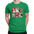 thumbnail image 1 of Farm Animals Xmas - Santa Hat Festive T-shirt Men's, 1 of 4