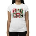 thumbnail image 1 of Farm Animals Xmas - Santa Hat Festive Tee T-shirt Women's, 1 of 1