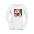 thumbnail image 1 of Farm Animals Xmas - Santa Hat Festive Women's Long Sleeve, 1 of 4