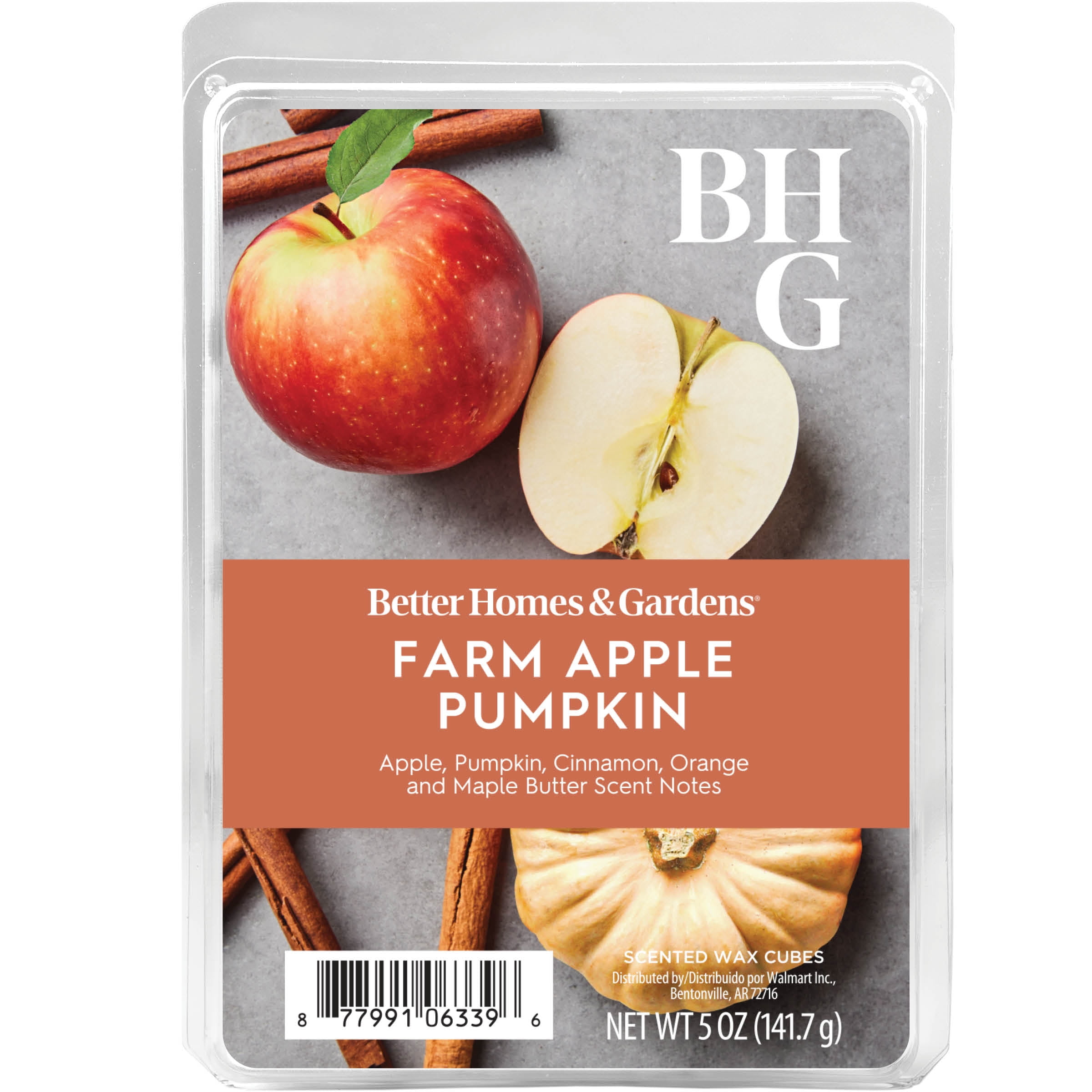 Farm Apple Pumpkin Scented Wax Melts, Better Homes & Gardens, 5 oz (Value Size)