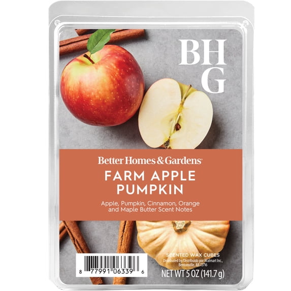 Farm Apple Pumpkin Scented Wax Melts, Better Homes & Gardens, 5 oz (Value Size)