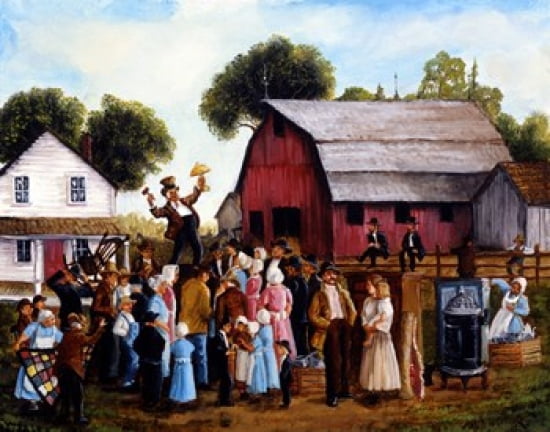 Farm Auction Canvas Art - Joseph Holodook (24 x 19)
